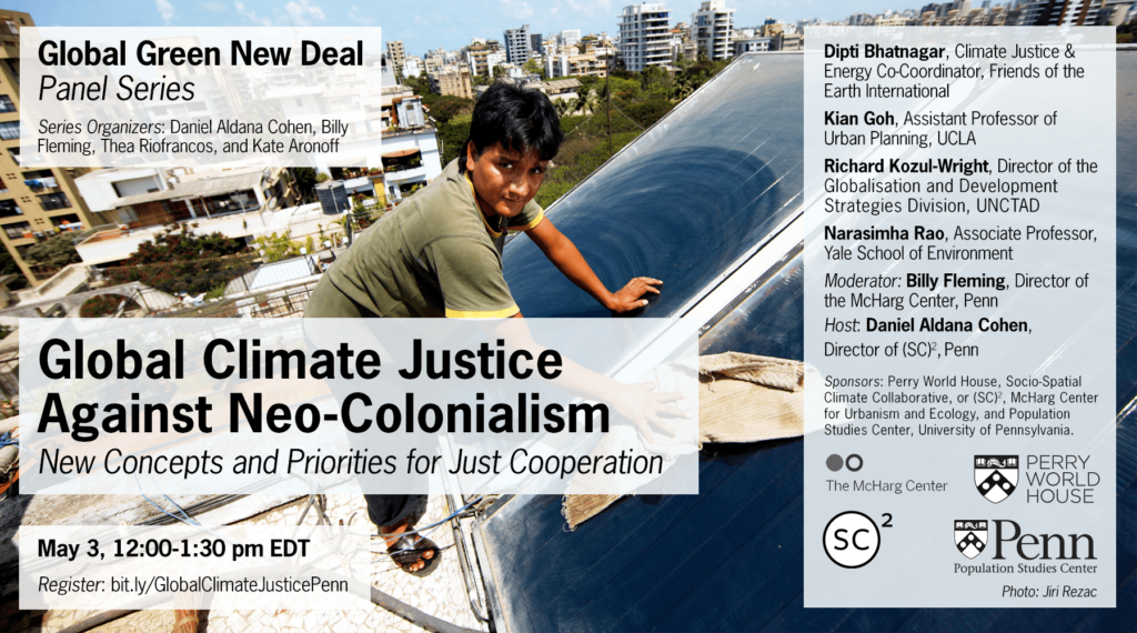 poster of event - Global Climate Justice Against Neo-Colonialism 2021 May 3