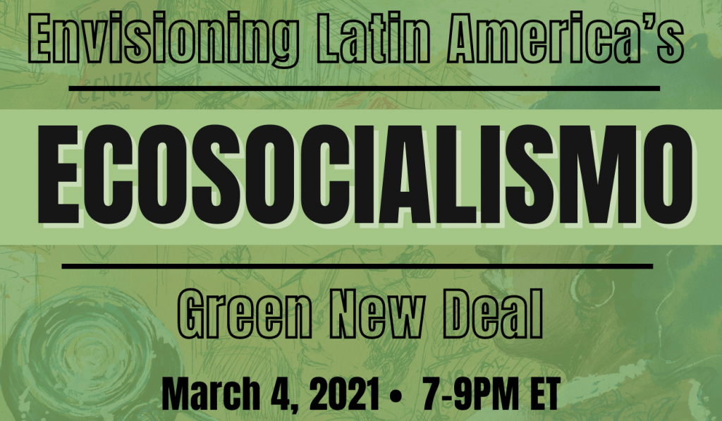poster of event - Ecosocialismo 2021 March 4