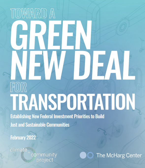 A Green New Deal for Transportation Report Cover Page