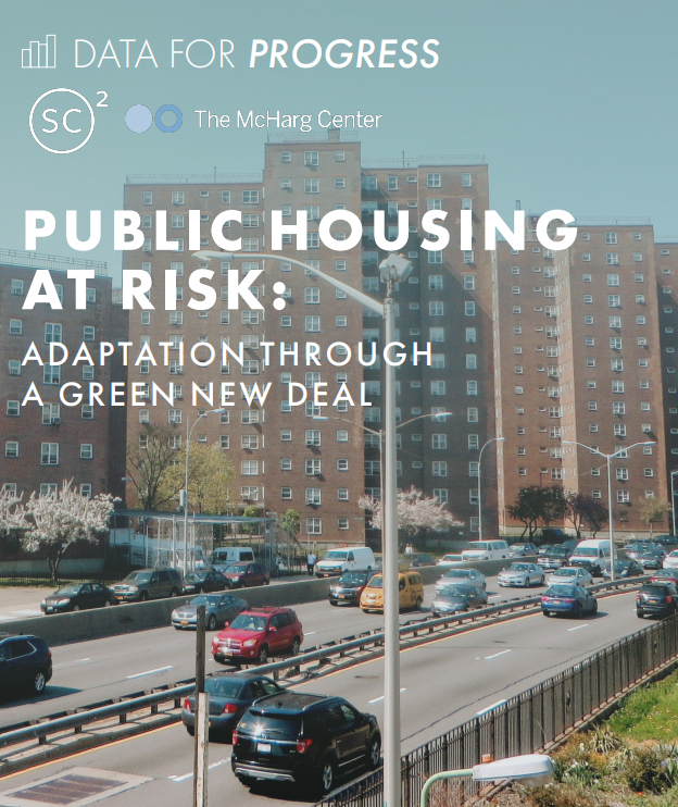 Title Page of Public Housing At Risk: Adaptation through a Green New Deal report.